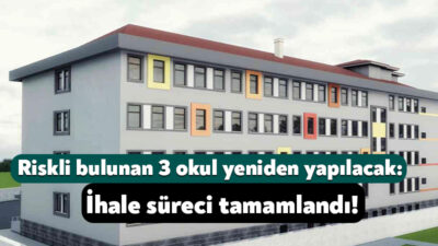 Kocaeli İl Milli Eğitim Müdürlüğü tarafından yıkım kararı verilen üç