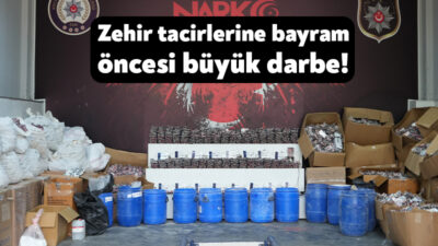 Kocaeli'de düzenlenen uyuşturucu operasyonunda 1 milyon 700 bin sentetik ecza