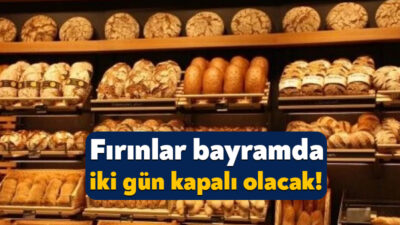 Kocaeli Fırıncılar Odası’nın kararı kapsamında il genelindeki fırınlar Kurban Bayramı’nın