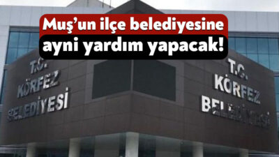 Körfez Belediyesi, Muş’un Ak Partili Serinova Belediyesi’ne ayni yardımda bulunacak.