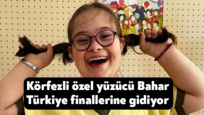 Körfez Belediyesi özel sporcularından Bahar Demirci Okul Sporları Kocaeli Yüzme