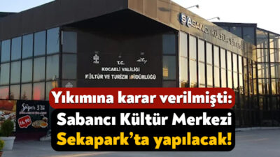 Kocaeli Büyükşehir Belediyesi’nin mayıs ayı meclis toplantısında İzmit’te bulunan Sabancı