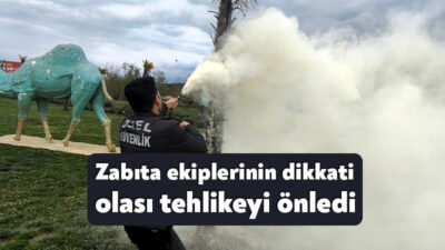 Kocaeli Büyükşehir Belediyesi Zabıta Dairesi Başkanlığı’na bağlı Güvenlik Şube ekipleri,