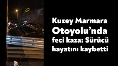 Kuzey Marmara Otoyolu Ankara istikameti T2 Tüneli çıkışında meydana gelen