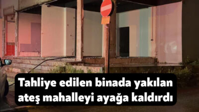 Kocaeli’nin Gebze ilçesinde riskli yapı olduğu gerekçesiyle daha önce tahliye