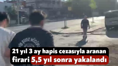 Kocaeli polisinin düzenlediği operasyonla, hakkında 21 yıl 3 ay kesinleşmiş