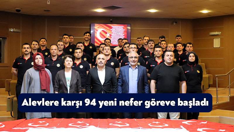 Kocaeli Büyükşehir Belediyesi İtfaiye Dairesi Başkanlığı bünyesine katılan 94 itfaiye