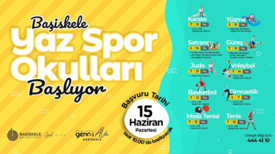 Başiskele Belediyesi'nin çocuk ve gençlere yönelik düzenlediği Yaz Spor Okulları