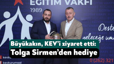 Kocaeli Büyükşehir Belediye Başkanı Tahir Büyükakın, Kocaeli Eğitim Vakfı’nı ziyaret
