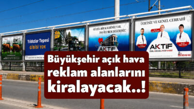 Kocaeli Büyükşehir Belediyesi, kent genelindeki açık hava reklam alanlarının yeniden