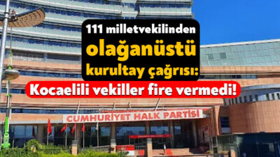 CHP’de yaşanan mutlak sürecine ilişkin 111 milletvekili ortak açıklama yayınladı.