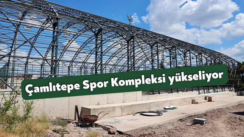 Çamlıtepe Spor Kompleksi yükseliyor Körfez Belediyesi’nin gençlere ve spora yönelik yatırımları kapsamında hayata geçirilen