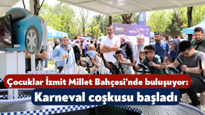 Kocaeli Büyükşehir Belediyesi tarafından çocuklara karne hediyesi olarak düzenlenen Karneval