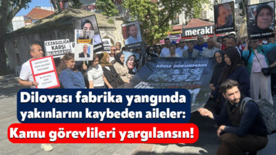 Dilovası’ndaki Ravive Kozmetik Fabrikası’nda yaşamını yitirenlerin aileleri bugün Gebze Kent