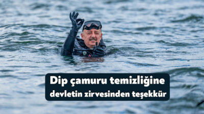 Cumhurbaşkanı Recep Tayyip Erdoğan’ın eşi Emine Erdoğan, İzmit Körfezi’nin dipten