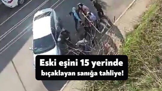 Kocaeli'nin Gölcük ilçesinde eski eşini sokak ortasında 15 yerinden bıçaklayan