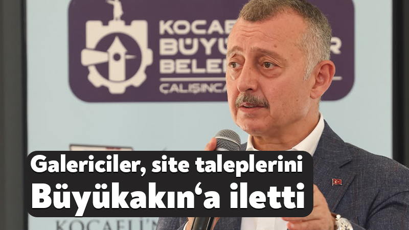Galericiler, site taleplerini Büyükakın‘a iletti Kocaeli Büyükşehir Belediye Başkanı Tahir Büyükakın, Gebze, Darıca, Çayırova ve