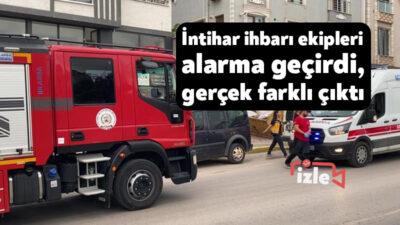Kocaeli'de bir kadının, eşinin intihar edeceği yönündeki ihbarı üzerine ekipler