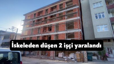 Kocaeli'de inşaatta çalışan 2 işçi, dengelerini kaybetmeleri neticesinde iskeleden düşerek