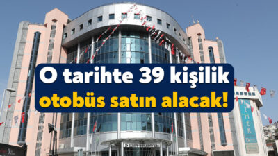 İzmit Belediyesi, bünyesinde kullanılmak üzere bir adet 39+1 kişilik otobüs