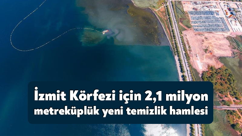 İzmit Körfezi'nde yürütülen dip çamuru temizleme projesinin üçüncü etabı için