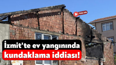 Kocaeli'nin İzmit ilçesinde tek katlı evde çıkan yangın itfaiye ekiplerince