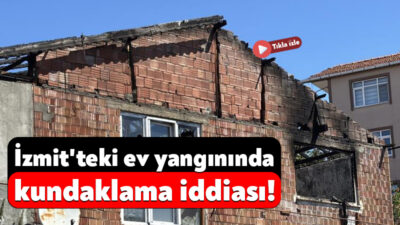 Kocaeli'nin İzmit ilçesinde tek katlı evde çıkan yangın itfaiye ekiplerince
