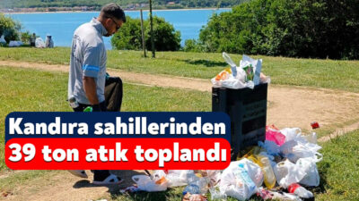 Kocaeli Büyükşehir Belediyesi, yaz sezonunun başlamasıyla birlikte Kandıra sahillerinde temizlik