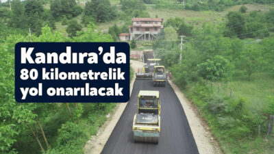 Kandıra’da altyapısı tamamlanan bölgelerde 80 kilometrelik yolun yenilenmesi için üstyapı