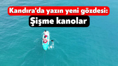 Kocaeli'nin Kandıra ilçesinde bu sezon sahillerde sıkça görülmeye başlayan şişme
