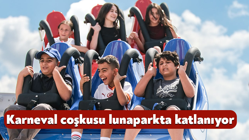 Kocaeli Büyükşehir Belediyesi’nin Karneval Çocuk Şenliği’nde gençler için lunaparkı ücretsiz