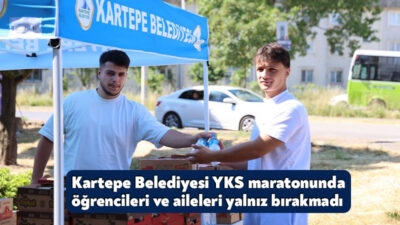 Kartepe Belediyesi, Yükseköğretim Kurumları Sınavı (YKS) boyunca ilçe genelindeki sınav