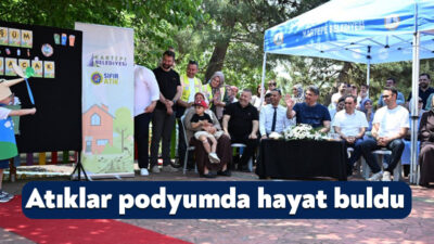 Kartepe Belediyesi’nin Çevre Haftası etkinlikleri kapsamında düzenlenen programda minikler, geri