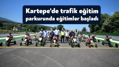 Kartepe Belediyesi tarafından Maşukiye Mahallesi'nde hayata geçirilen Trafik Eğitim Parkuru'nda