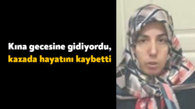 Kocaeli'de kına gecesine gitmek için otobüsten inerek yolun karşısına geçmeye