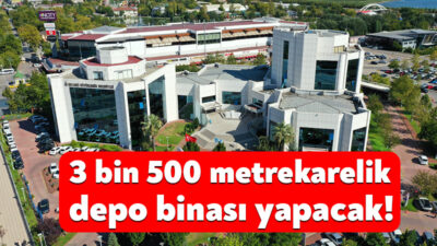 Kocaeli Büyükşehir Belediyesi, İzmit’e 3 bin 500 metrekarelik depo binası