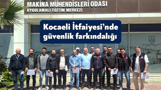 Kocaeli Büyükşehir Belediyesi İtfaiye Dairesi Başkanlığı personeli, olası patlayıcı ortam