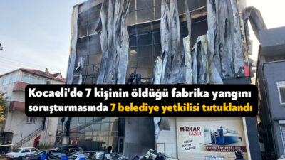 Kocaeli'nin Dilovası ilçesinde 8 Kasım 2025'te kozmetik dolum tesisinde 7
