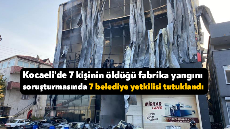 Kocaeli'nin Dilovası ilçesinde 8 Kasım 2025'te kozmetik dolum tesisinde 7