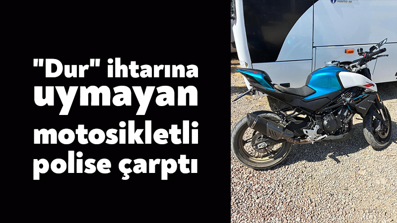 Kocaeli'nin Gölcük ilçesinde uygulama noktasında "dur" ihtarına uymayan motosiklet sürücüsünün