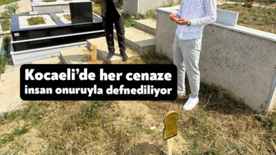 Kocaeli Büyükşehir Belediyesi Mezarlıklar Şube Müdürlüğü, kimliği belirlenemeyen cenazeleri “meçhul”