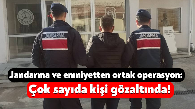 Kocaeli İl Jandarma Komutanlığı’na ve İl Emniyet Müdürlüğü’ne bağlı ekipler