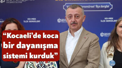 Kocaeli Büyükşehir Belediye Başkanı Tahir Büyükakın, KO-MEK Karamürsel ilçe sergisinde