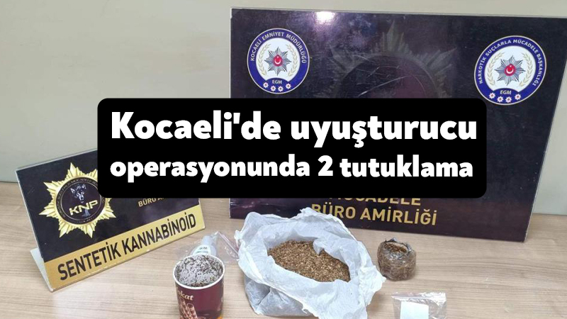 Kocaeli genelinde düzenlenen uyuşturucu operasyonlarında sentetik kannabinoid, metamfetamin ve ecstasy