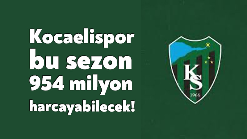 Süper Lig’de harcama limitleri belli oldu: Kocaelispor 954 milyon TL harcayabilecek! Türkiye Futbol Federasyonu’nun açıkladığı 2026-2027 sezonu takım harcama limitlerine göre