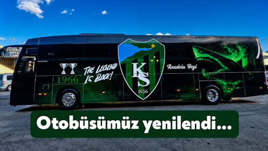 Yeni sezon hazırlıklarını sürdüren Kocaelispor, takım otobüsünü de yeniledi. Yeşil-siyahlı