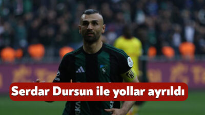 Kocaelispor, futbolcusu Serdar Dursun ile yolların ayrıldığını açıkladı. Yeşil-siyahlı kulüp,