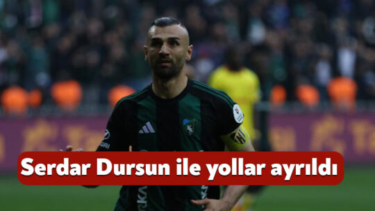 Kocaelispor, futbolcusu Serdar Dursun ile yolların ayrıldığını açıkladı. Yeşil-siyahlı kulüp,