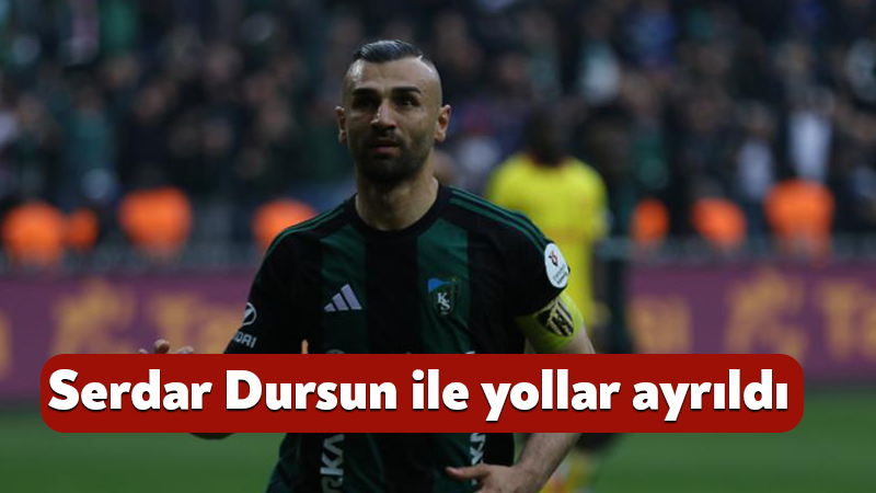 Kocaelispor, futbolcusu Serdar Dursun ile yolların ayrıldığını açıkladı. Yeşil-siyahlı kulüp,