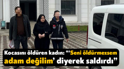Kocaeli'de kendisine yıllarca şiddet uyguladığını öne sürdüğü kocasını, olay günü